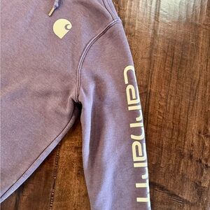 Carhartt Women's Size M 8/10 Purple Heather Work Wear Hoodie Sweatshirt